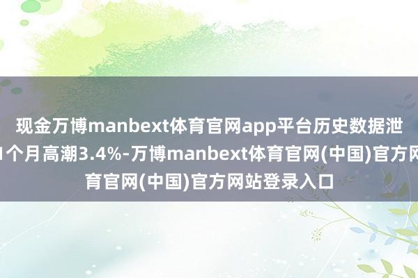 现金万博manbext体育官网app平台历史数据泄露该基金近1个月高潮3.4%-万博manbext体育官网(中国)官方网站登录入口